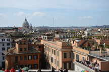 Spanischen Treppe, Blick ber Rom