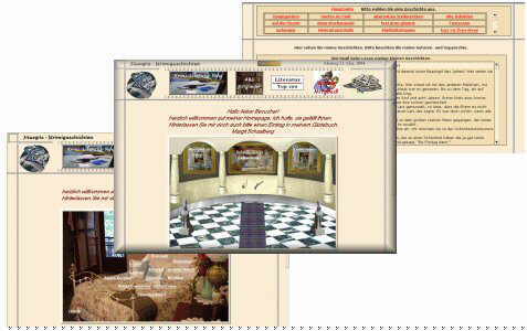 Screenshot der Webprsenz Margits Krimihomepage