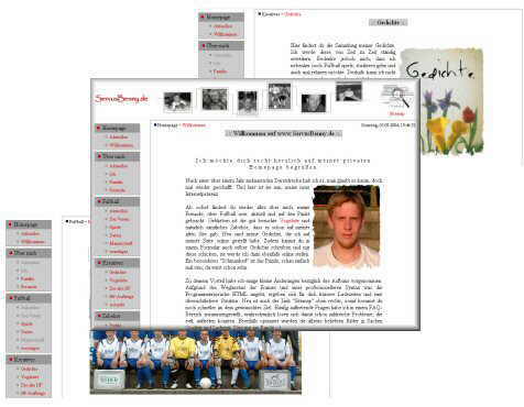 © ServusBenny Screenshot der Webpräsenz ServusBenny