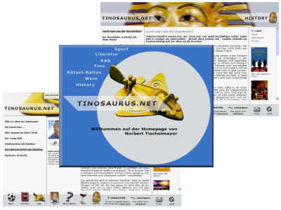Screenshot der Webpräsenz TINOSAURUS
