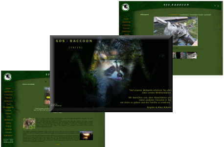 Screenshot der Webpräsenz Wildtierstation in Canada