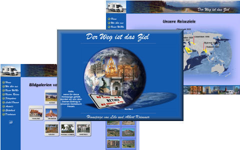 Screenshot der Webprsenz Der Weg ist das Ziel