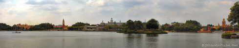 Epcot Center - Panorama Bild alle 5 Teile zusammen
