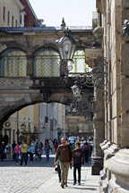 Brcke vom Residenzschloss zum Taschenbergpalais