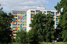 Buntes Wohnhaus