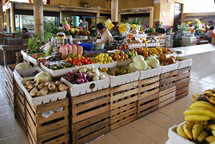 Markt, Obst und Gemüse