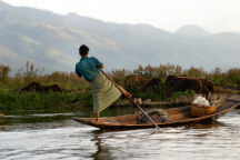 Einbein-Fischer am Inle-See