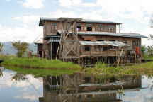 Dorf im Inle-See