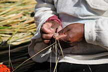 Titicaca-See, schwimmende Insel, Uros