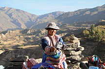 Colca Canyon, kleiner Markt Nhe Maca