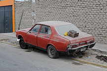 verstaubtes Auto