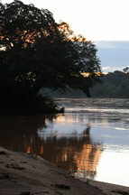 Rio Tambopata, Sonnenuntergang