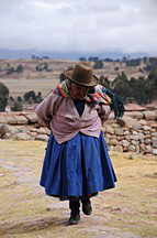 Chinchero, alte Frau