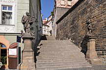 Hradschin, Rathaus Treppe (Radnicke Schody)
