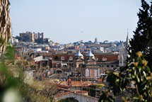 Pincio, Blick ber Rom