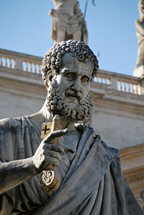 Petersplatz, Petrus Statue