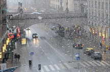 der Schneefall wird immer strker