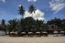 Foto: Strand vor dem Hotel Victorian